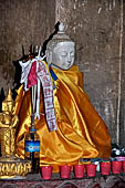 Bagan Myanmar. Image of Buddha of Dhammayazika pagoda. 